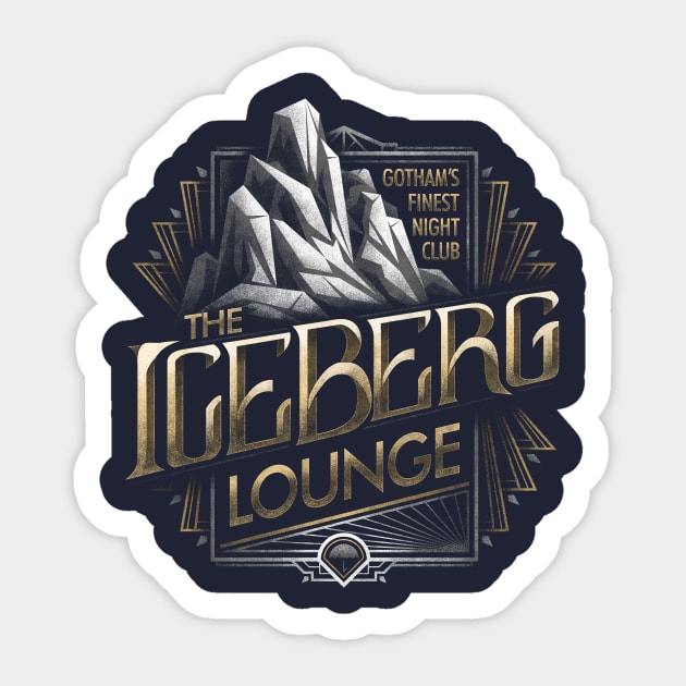 The Iceberg Lounge Sticker by CoryFreemanDesign